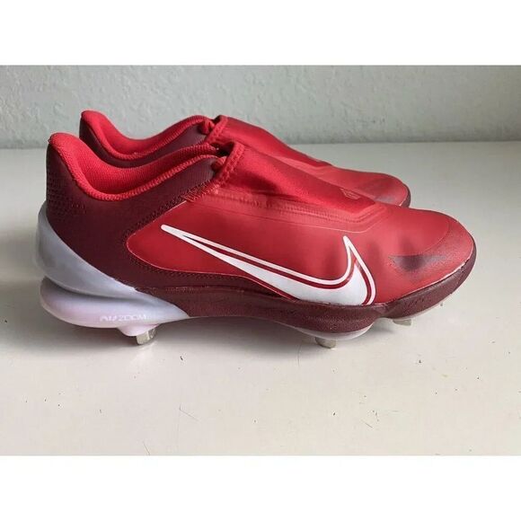Nike Force Zoom Trout 8 Pro Red Metal Baseball Cleats CZ5915-616 Men's Sz 11 - Picture 5 of 12